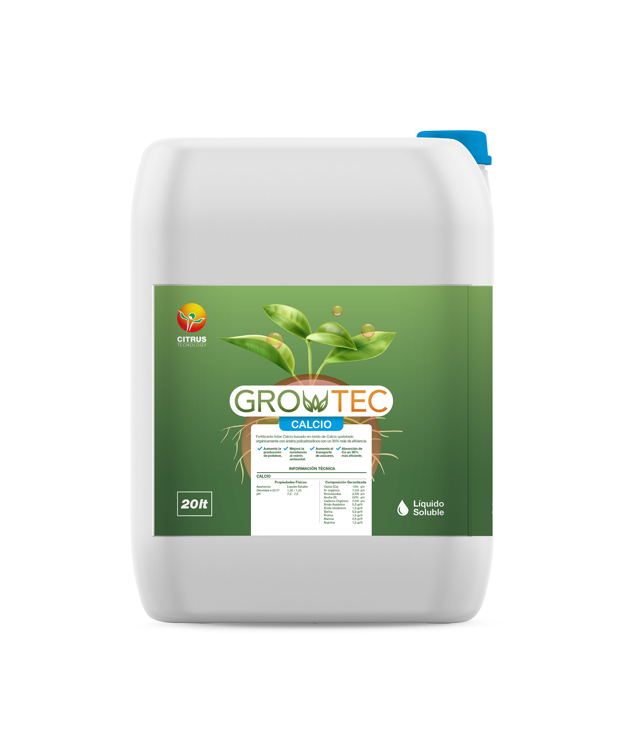 growtec calcio 20 lt